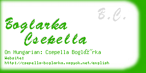 boglarka csepella business card